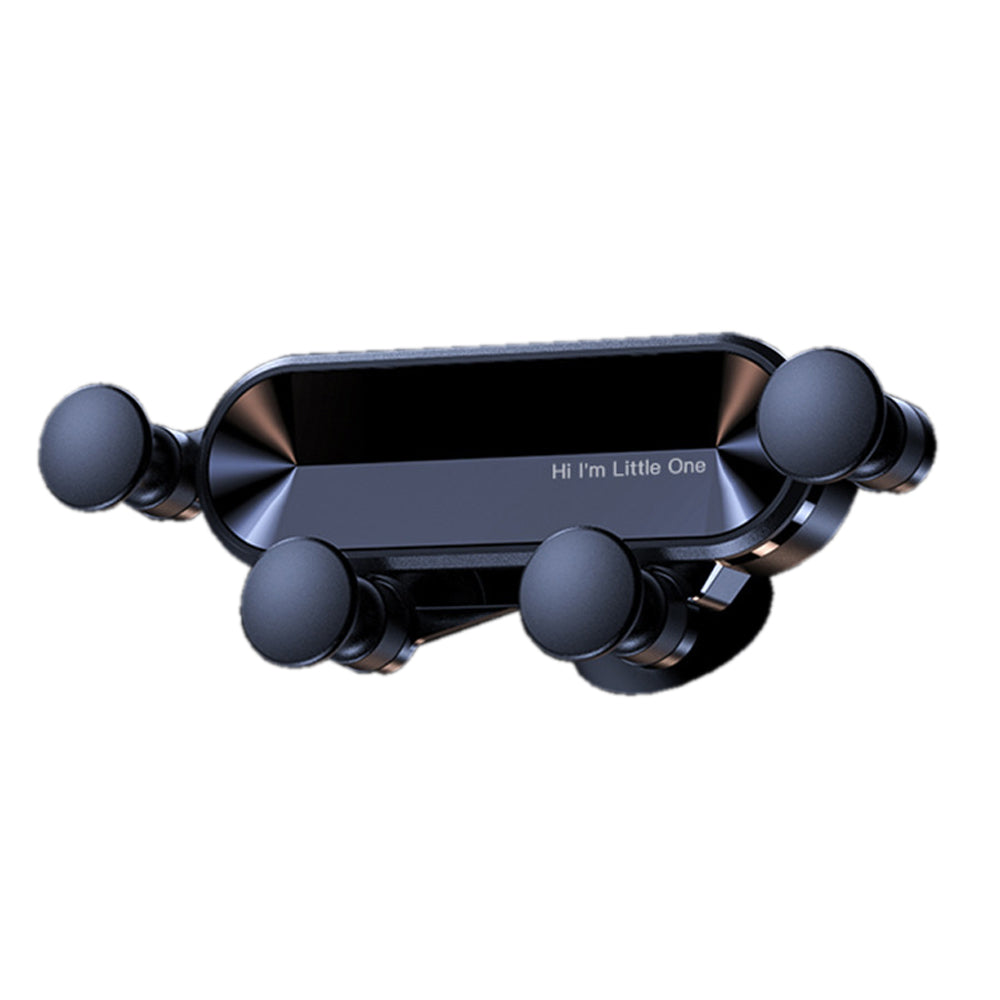 Car Phone Holder | Dark Grey | Metal Gravity 360° Rotation Ball | Universal Air Vent Mount Stand