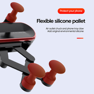 Car Phone Holder | Dark Grey | Metal Gravity 360° Rotation Ball | Universal Air Vent Mount Stand