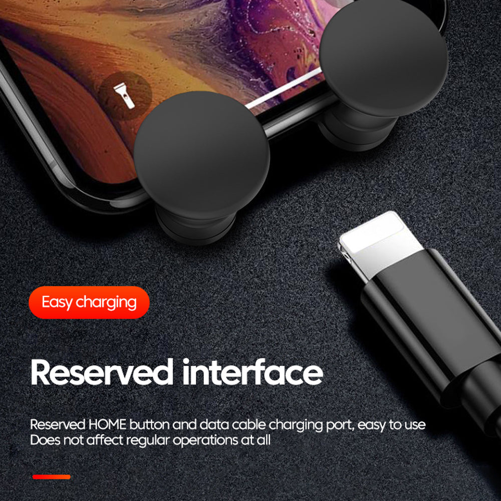Car Phone Holder | Dark Grey | Metal Gravity 360° Rotation Ball | Universal Air Vent Mount Stand