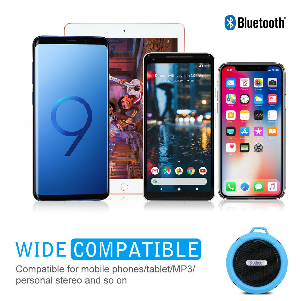 Portable Waterproof Bluetooth Speaker | Mini Wireless | Music Speaker | Blue