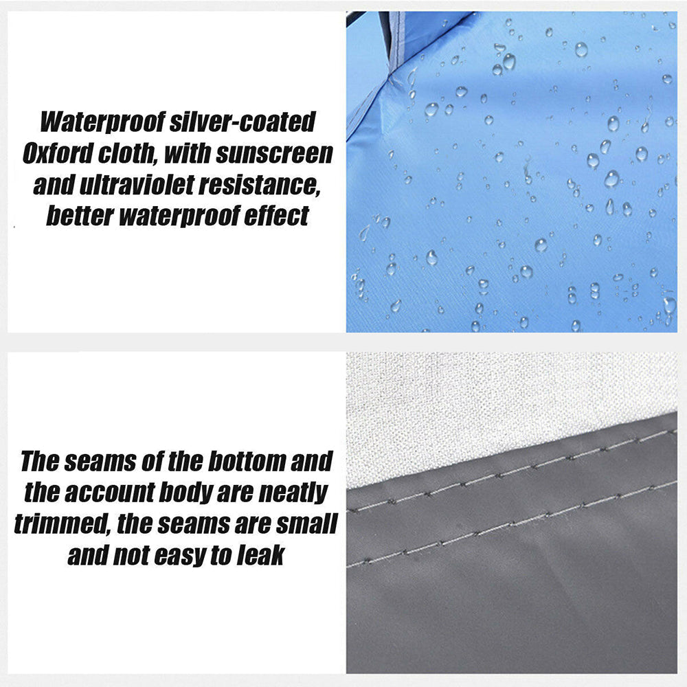 Waterproof Automatic Camping Tent | 3-4 Person, with Moisture Proof Pad (Blue)