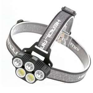 6 Modes LED Head Torch | Induction Headlight Camping COB Infrared Strong Lights