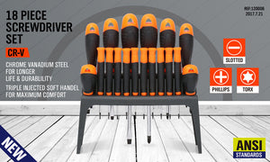 Precision Screwdriver Set | 18-Piece | Magnetic Torx | Phone, PC & Laptop Repair Kit