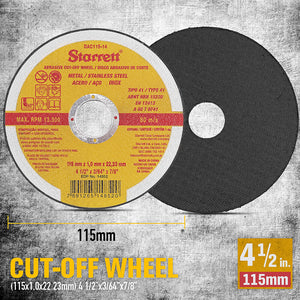 12x 4.5inch 115mm Angle Grinder Cutting Discs | Thin Cut Off Wheel | Steel Stainless