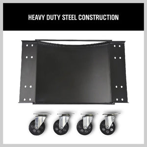 2-Piece Wheel Dolly Car Positioning Jack | 450kg Vehicle Mover Transporter Trolley