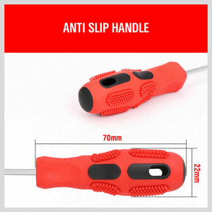 Pick Hook Set | 4-Piece | O-Ring & Oil Seal Remover | Non-Slip Rubber Handle | Red