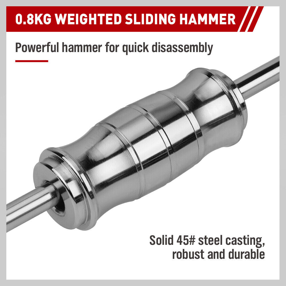 SEDY Inner Bearing Puller Set | 9-Piece | Slide Hammer Internal Blind Hole Remover Tool