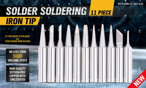 Soldering Iron Tips | 11-Piece | Compatible with Hakko Soldering Station | Lead-Free AU Stock