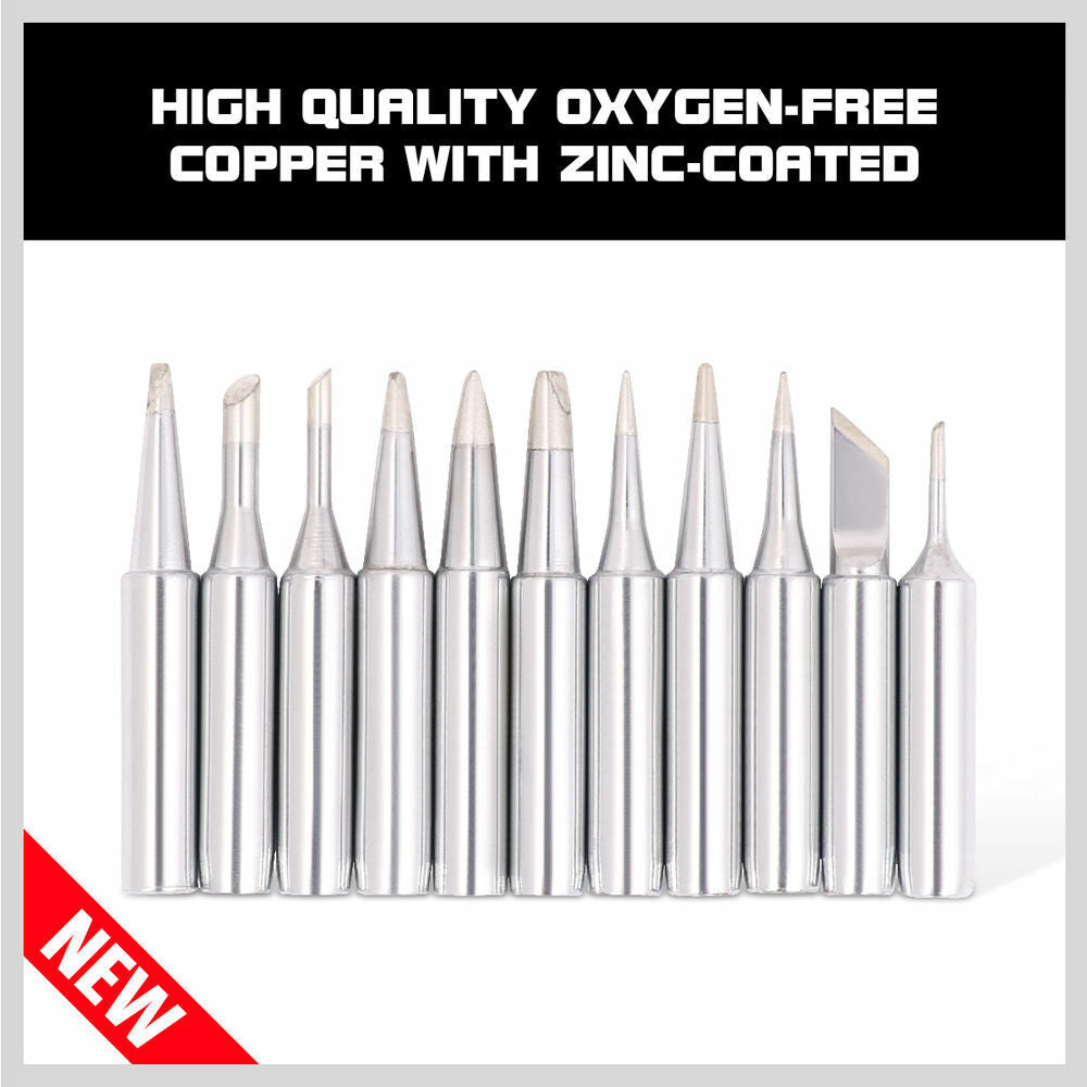 Soldering Iron Tips | 11-Piece | Compatible with Hakko Soldering Station | Lead-Free AU Stock