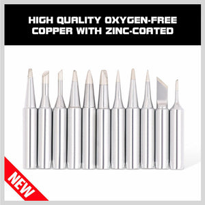 Soldering Iron Tips | 11-Piece | Compatible with Hakko Soldering Station | Lead-Free AU Stock