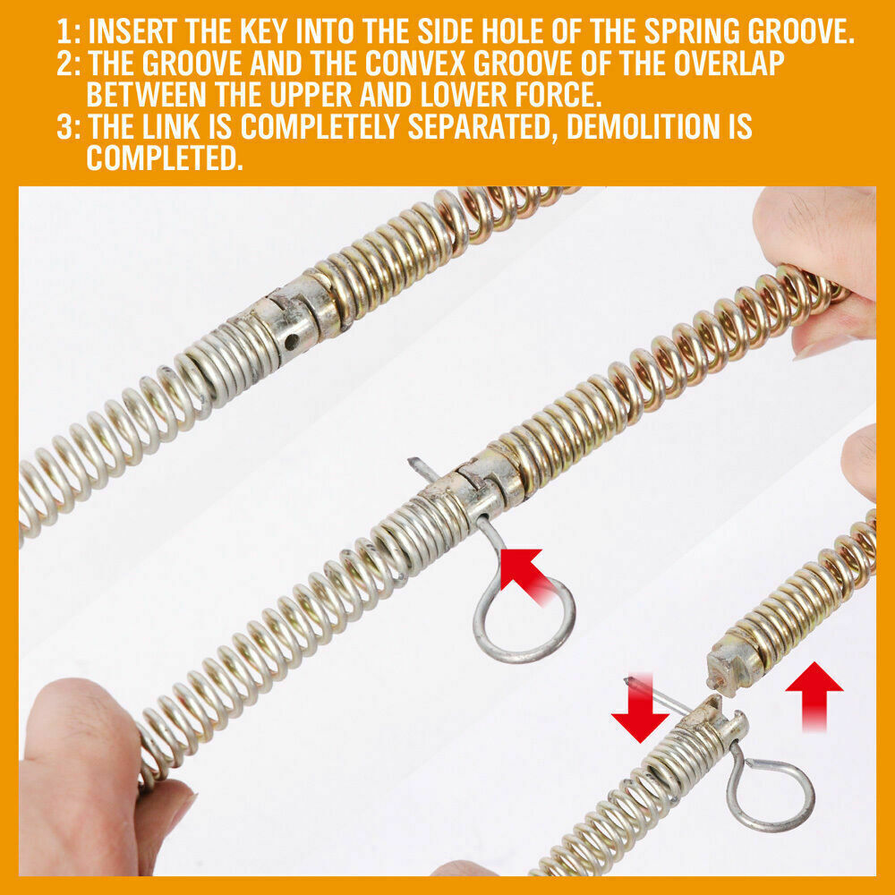 Drain Cleaner Machine | 400W Electric Eel | Plumbing Sewer Pipe Cleaner | 6 Cutter Heads