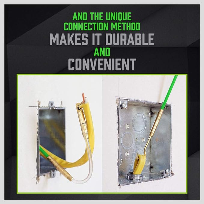 SWANLAKE Fiberglass Running Wire | 11FT / 3.3M | Fish Tape Pull Push Rod | Coaxial Electrical Cable Pulling Kit