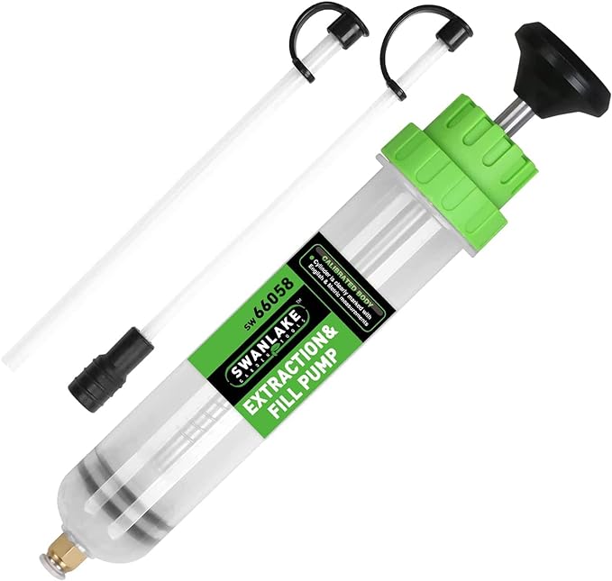 SWANLAKE Fluid Extractor | 500ML | Oil Extraction & Fill Pump | Manual Suction Vacuum | Fuel Transfer