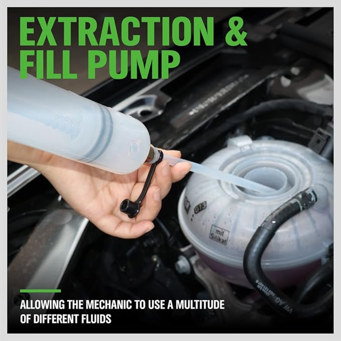 SWANLAKE Fluid Extractor | 500ML | Oil Extraction & Fill Pump | Manual Suction Vacuum | Fuel Transfer