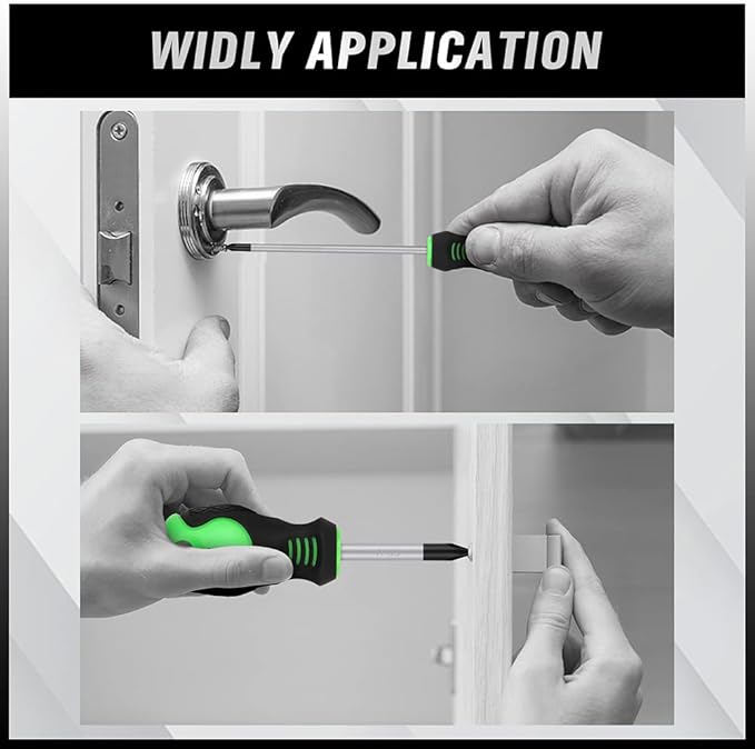 SWANLAKE Screwdriver Set | 11PCS | Magnetic | 5 Phillips | 5 Flat Head | Fastening & Loosening Seized Screws