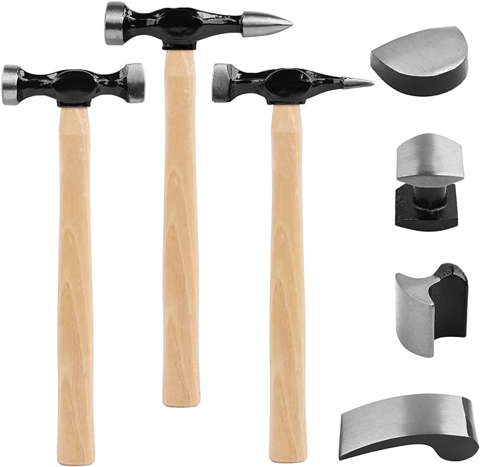 SWANLAKE Auto Body Repair Kit | 7-Piece | Carbon Steel Hammer Heads | Auto Repair Tools | SW-66076
