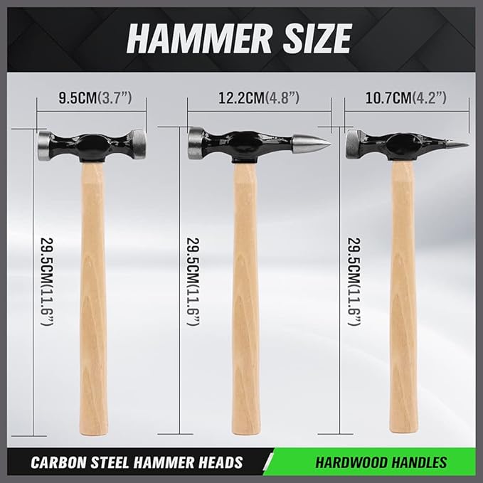 SWANLAKE Auto Body Repair Kit | 7-Piece | Carbon Steel Hammer Heads | Auto Repair Tools | SW-66076