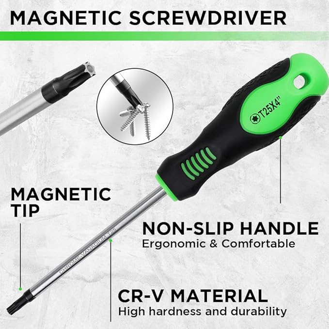 SWANLAKE Magnetic Screwdriver Set | 86PCS | Slotted | Phillips | Torx | Mini Precision | Replaceable Bits | Nut Drivers | Toolbox Included