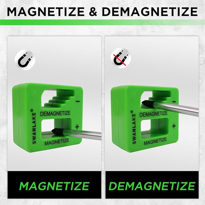 SWANLAKE Magnetic Screwdriver Set | 86PCS | Slotted | Phillips | Torx | Mini Precision | Replaceable Bits | Nut Drivers | Toolbox Included