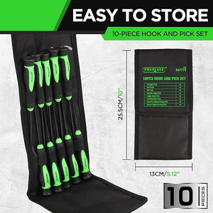 SWANLAKE Pick and Hook Set | 10-Piece | Auto Oil Seal & O-Ring Removal Tool