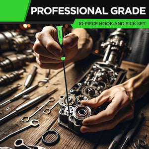 SWANLAKE Pick and Hook Set | 10-Piece | Auto Oil Seal & O-Ring Removal Tool