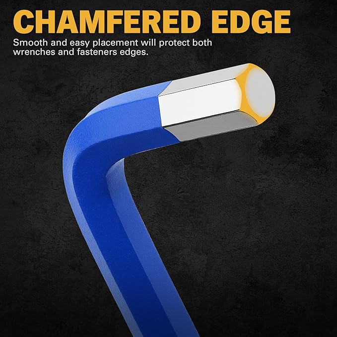 ELEAD Jumbo Hex Key Allen Wrench Set | 13-Piece | Metric 2-19mm | Long Ball End CR-V | Automotive & Furniture Use