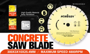 Concrete Saw Blade | 300mm (12") | Masonry Cutting Disc | Diamond Circular Stone Cutter
