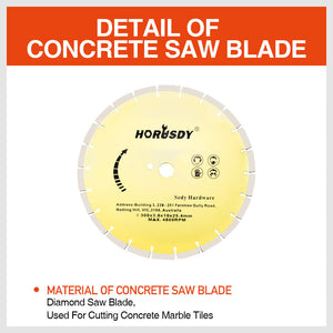 Concrete Saw Blade | 300mm (12") | Masonry Cutting Disc | Diamond Circular Stone Cutter