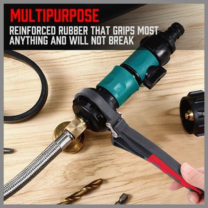 2x Rubber Strap Wrench | Adjustable DIY Plumber | Jars Hose Pipe Oil Filter Opener