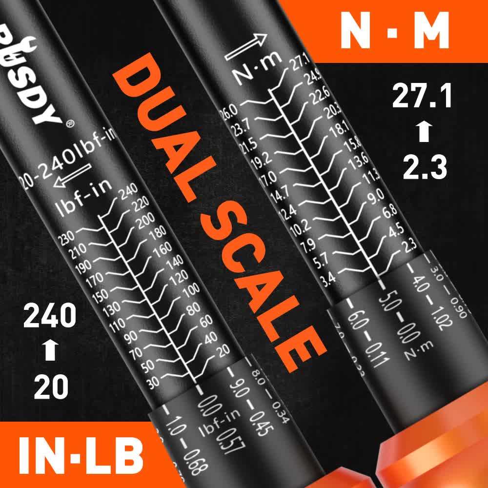 3pc Click Torque Wrench Set | 1/4" Drive | Ratchet + Adaptor + Extension | Workshop