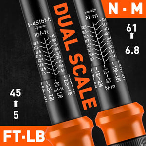 4pc Click Torque Wrench Set | 3/8" Drive | Ratchet + Adaptor + Extension | Workshop