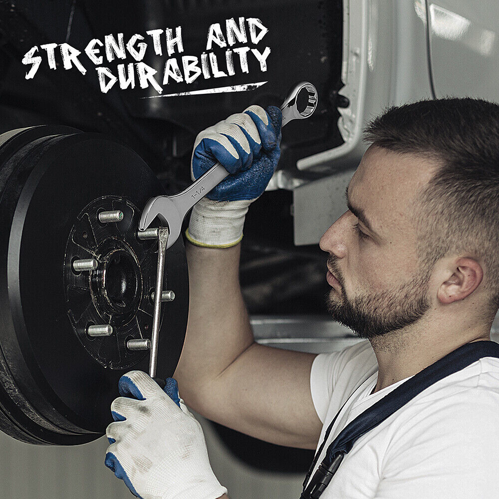 Combination Spanner Set | 6-Piece | Imperial Extra Large | Ring & Open End Wrench