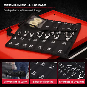 12pc Flare Nut Spanner Set | Metric & SAE | With Teflon Tape | Brake Line Repair