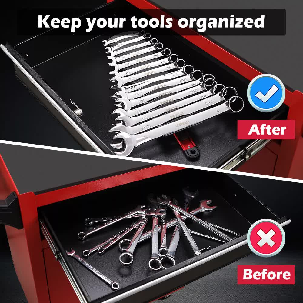 Magnetic Spanner Rack | 14 Slots | Adjustable Spanner Organiser | Portable | AU Stock