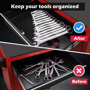 Magnetic Spanner Rack | 14 Slots | Adjustable Spanner Organiser | Portable | AU Stock