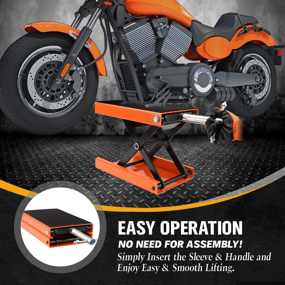 Motorbike Lift Jack | 205KG Motorcycle Stand | Hoist Repair Work Bench
