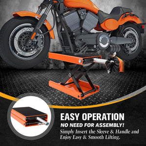 Motorbike Lift Jack | 205KG Motorcycle Stand | Hoist Repair Work Bench