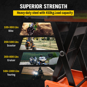 Motorbike Lift Jack | 205KG Motorcycle Stand | Hoist Repair Work Bench