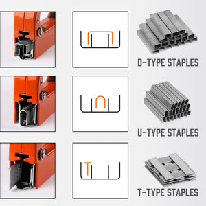 HORUSDY 3-in-1 Heavy Duty Staple Gun | Fastener Tacker | Free Staples Included