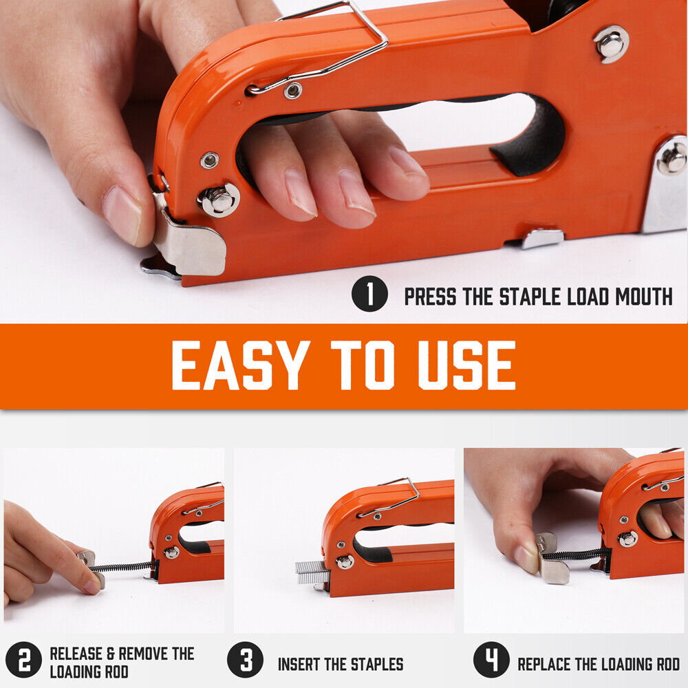 HORUSDY 3-in-1 Heavy Duty Staple Gun | Fastener Tacker | Free Staples Included