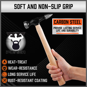 Car Dent Repair Tool Kit | 7-Piece | Auto Body Panel Repair with Wooden Handles