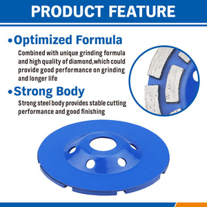 4.5inch Diamond Segment Grinding Concrete Cup Wheel Disc | Granite Stone | 115mm