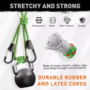 10-Piece Bungee Cords with Hook | 40inch | Outdoor Elastic Bungee Straps Luggage