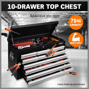 Grey 17-Drawer Tool Box Trolley | Storage Cabinet Cart | Garage Organizer Toolbox