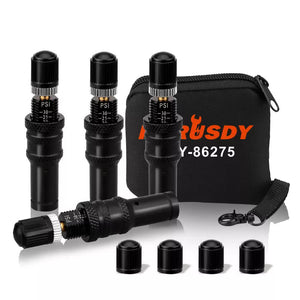 4-Piece Tyre Deflators | Air Deflator Tire Valve Core Tool | 10-30 PSI | Portable 4x4 AU