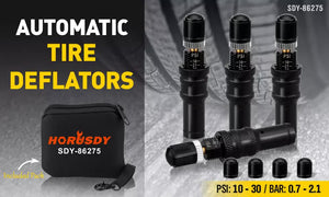 4-Piece Tyre Deflators | Air Deflator Tire Valve Core Tool | 10-30 PSI | Portable 4x4 AU