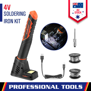 HORUSDY 8W 4V Max Cordless Soldering Iron | Rechargeable | Lithium-Ion Battery