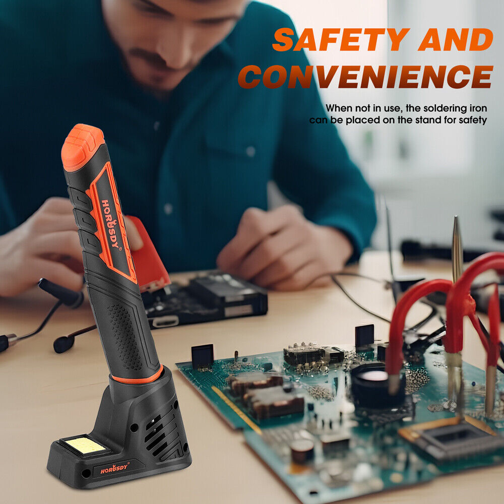HORUSDY 8W 4V Max Cordless Soldering Iron | Rechargeable | Lithium-Ion Battery