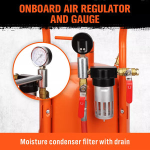 Portable Sandblasting Tank | 40L Grit Blaster | Abrasive Gun for Cars & Trucks