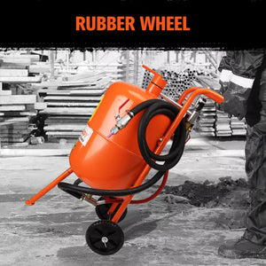 Portable Sandblasting Tank | 40L Grit Blaster | Abrasive Gun for Cars & Trucks